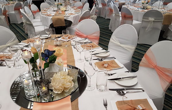Table settings at an event at Te Papa by Lizz Santos