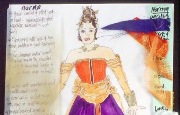 Theatre costume design by Lizz Santos